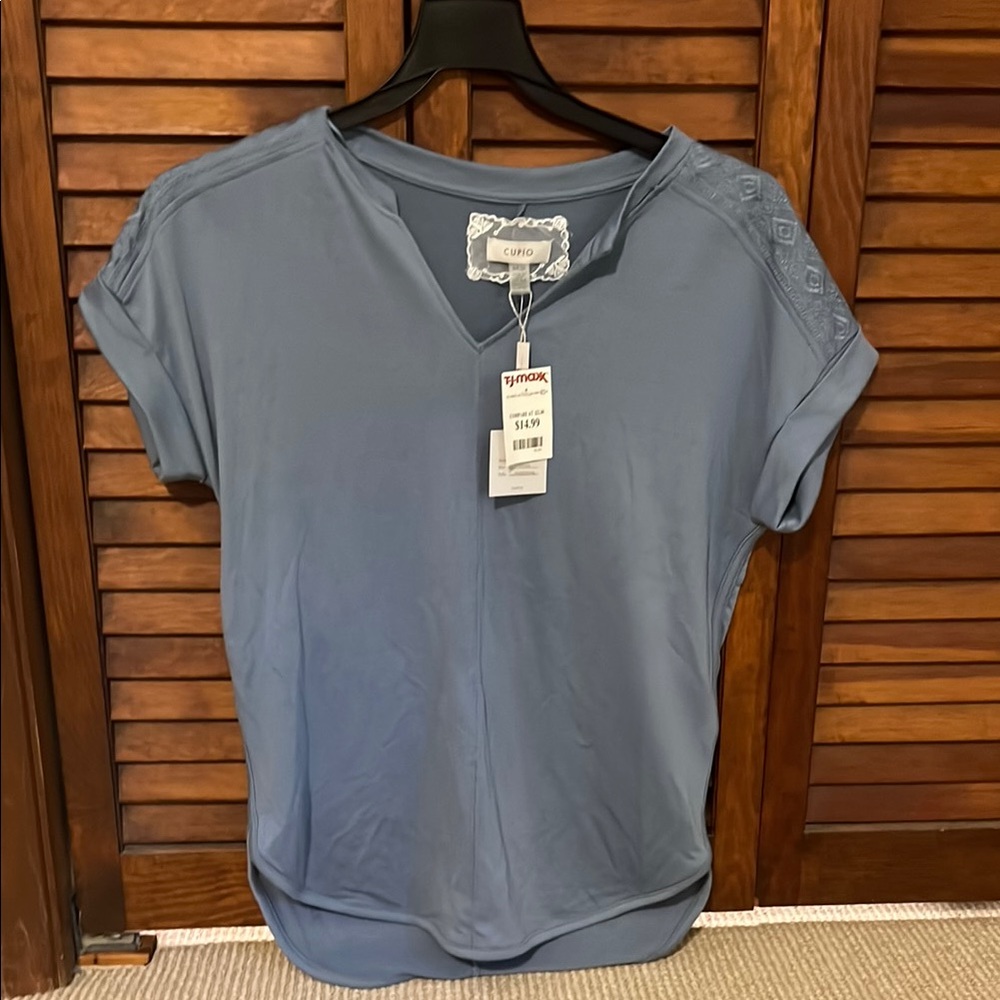 Cupio Blue Relaxed Short Sleeve T-Shirt